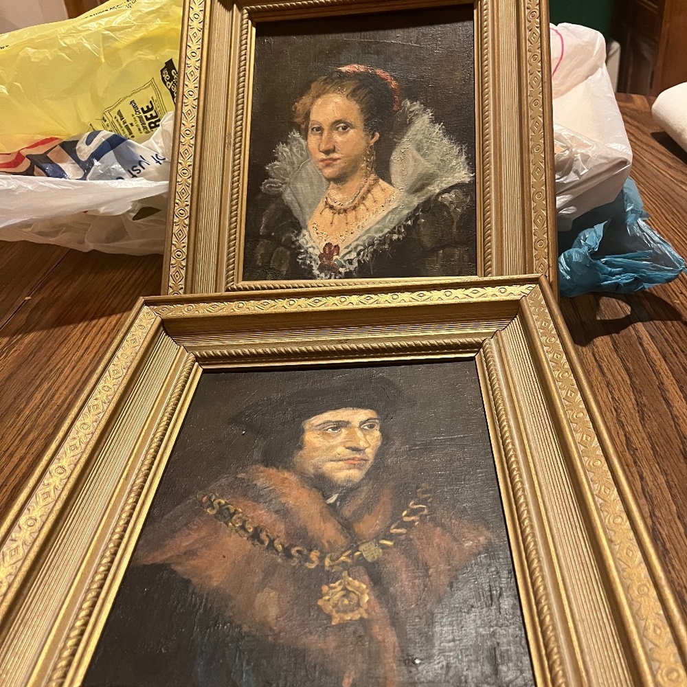 Sir Thomas More Portrait &  Jacqueline van Caestre